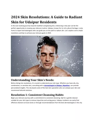 2024 Skin Resolutions
