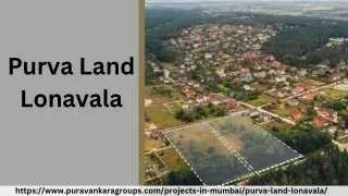 Purva Land Lonavala | Residential Plots At Navi Mumbai