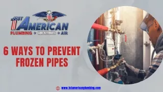 Plumber West Jordan | 1st American Plumbing, Heating & Air