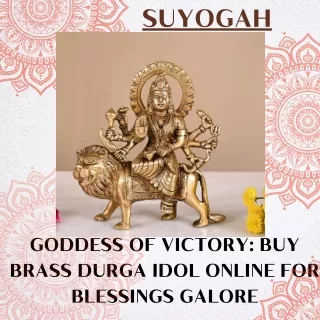 Goddess of Victory Buy Brass Durga Idol Online for Blessings Galore