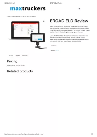 EROAD ELD Review