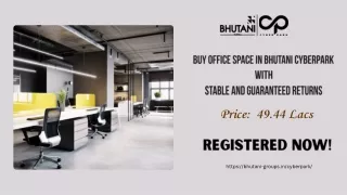 Buy Office Space In Bhutani Cyberpark With Stable And Guaranteed Returns