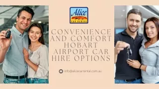 Convenience and Comfort Hobart Airport Car Hire Options