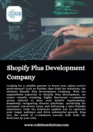 Shopify Plus Development Company