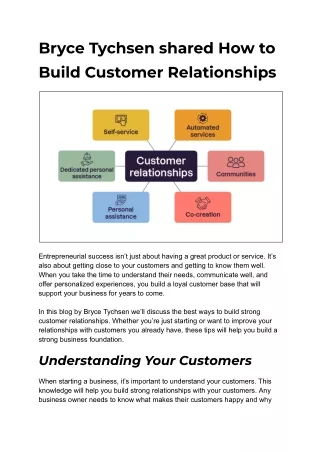 Bryce Tychsen's Guide to Building Customer Relationships in Business Development