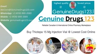 Limited Stock - Secure Your (Thiotepa) Thioplex Online Today