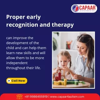 Early Recognition and Therapy for Autism | Autism Therapy in Bangalore | CAPAAR