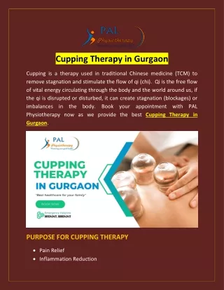 Cupping Therapy in Gurgaon