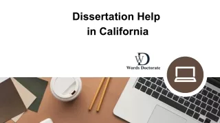 Dissertation Help  in California