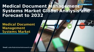 Global Medical Document Management Systems Market Industry Landscape Overview