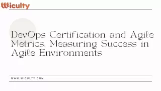 DevOps Certification and Agile Metrics Measuring Success in Agile Environments (1)