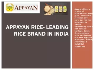 APPAYAN RICE- Best Husking rice in India