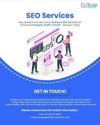 Stay Ahead in the SEO Game with EnFuse's SEO Services