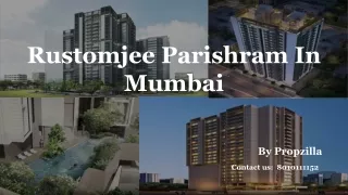 Rustomjee Parishram Luxury Apartments for Sale in Pali Hill, Bandra (W), Mumbai