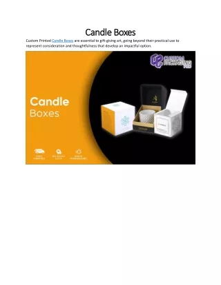 Candle Boxes