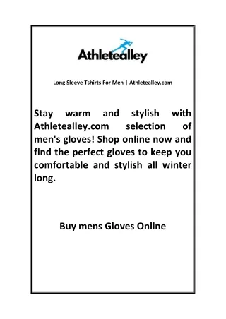 Buy Mens Gloves Online  Athletealley com