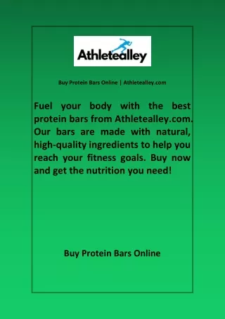 Buy Protein Bars Online  Athletealley com.docxx