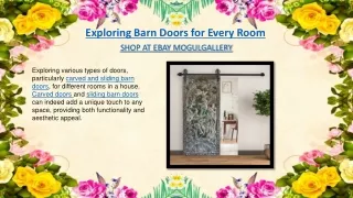Exploring Barn Doors for Every Room