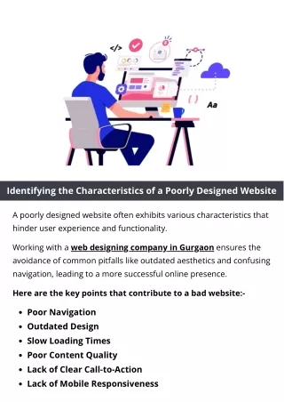 Identifying the Characteristics of a Poorly Designed Website