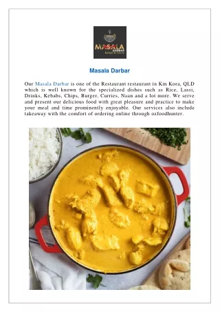 Flat 15% offer Masala Darbar Kin Kora - Order Now