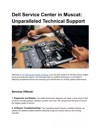 Dell Service Center in Muscat