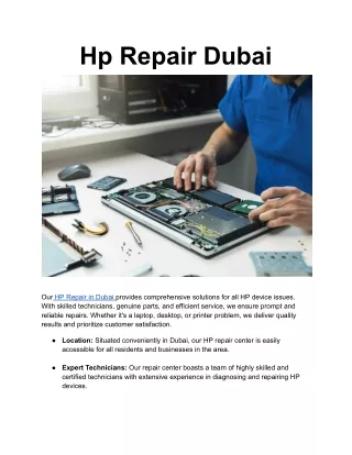 Hp Repair Dubai