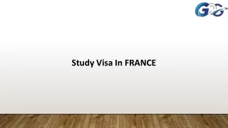 Study Visa In FRANCE