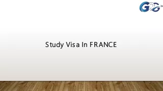 Study Visa In FRANCE