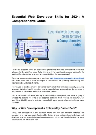 Essential Web Developer Skills for 2024_ A Comprehensive Guide