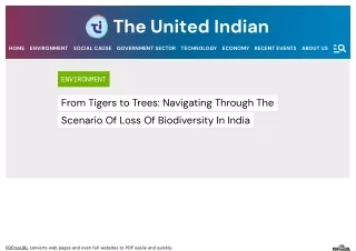 Loss Of Biodiversity In India