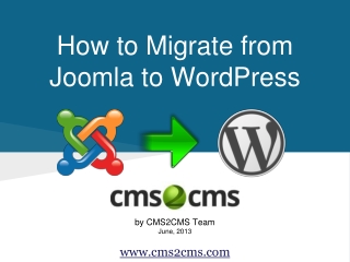 How to Migrate from Joomla to WordPress