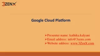 Google Cloud Platform training in Hyderabad