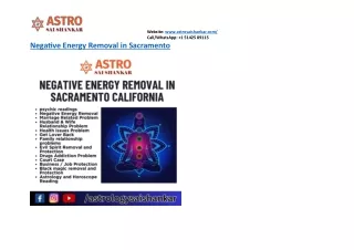 Best Negative Energy Removal in Sacramento California