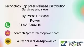 Top press Release Distribution Services