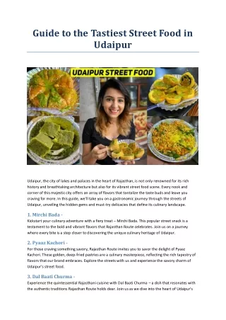 Guide to the Tastiest Street Food in Udaipur