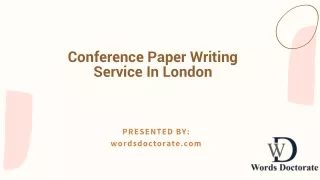 Conference Paper Writing Service In London