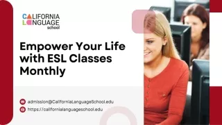 Acclimate to American Lifestyle with ESL Classes Monthly