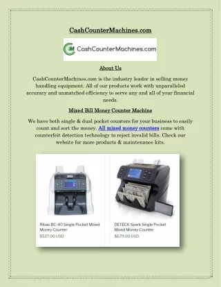 Buy Mixed Money Counter