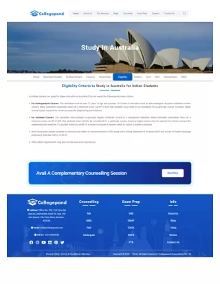 Eligibility For Studying In Australia - Collegepond