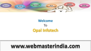 Web Development Services from Opal Infotech