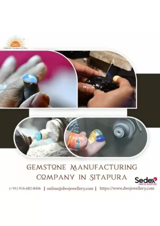 gemstone manufacturing company in sitapura industrial area