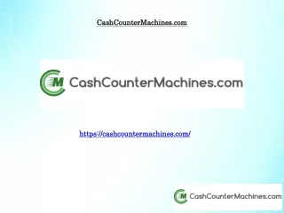 Cash Counting Machine