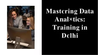 Data analytics training in Delhi