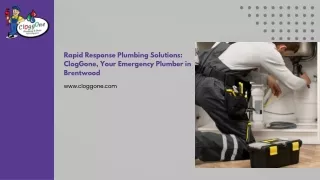 Rapid Response Plumbing Solutions ClogGone, Your Emergency Plumber in Brentwood