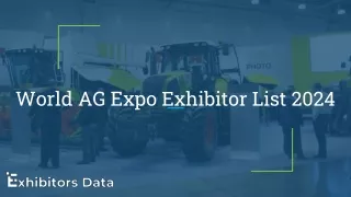 World AG Expo Exhibitor List 2024