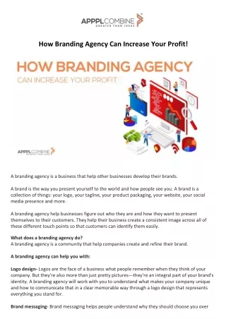 How Branding Agency Can Increase Your Profit