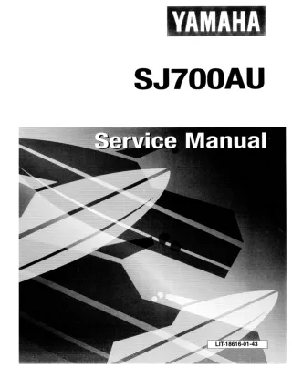 1999 Yamaha SJ700B Superjet Personal Watercraft Service Repair Manual