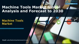 Growth Opportunities: Machine Tools Market Market
