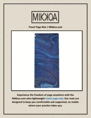 Travel Yoga Mat | Mikkoa.com