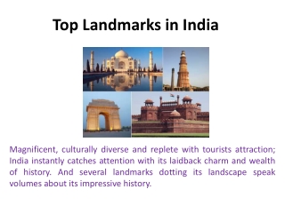 Top Landmarks in India
